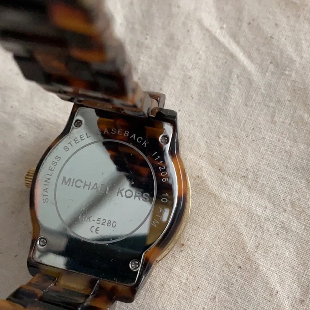 MICHAEL Michael Kors Ritz Crystal Index Multi-Function Water Resistant SS Watch